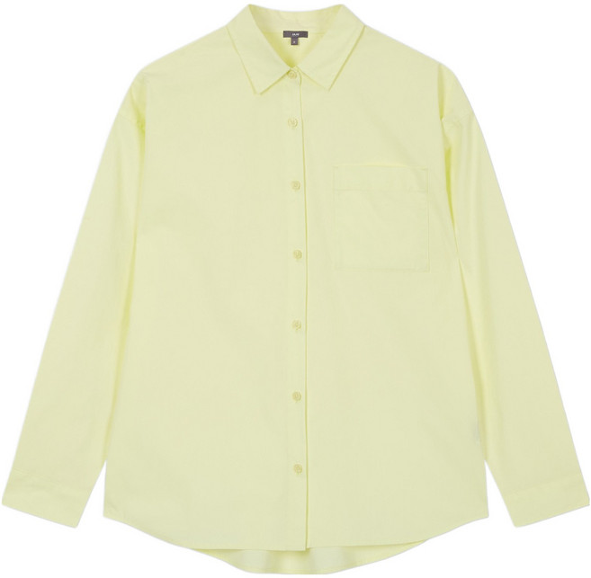 JAJU 여성용 탄탄 사각사각 세미 루즈핏 셔츠