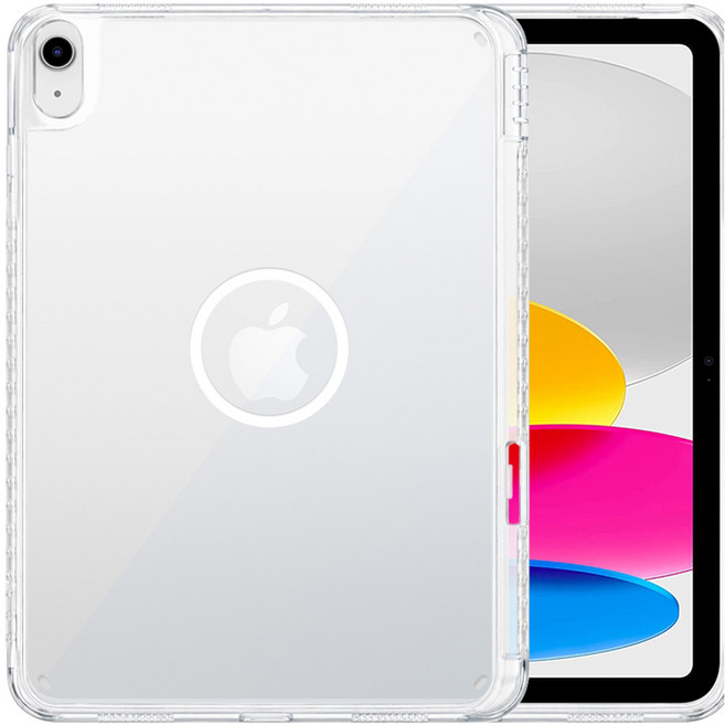 더조은셀러 아이패드 애플펜슬 맥세이프 마그링 펜수납 동시충전 하이브리드 케이스, 투명, 1개