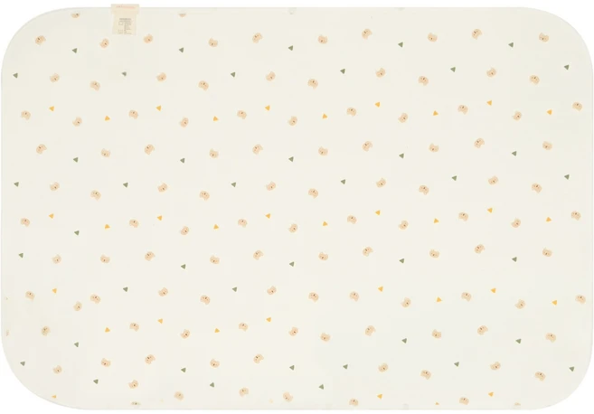 소베맘 기저귀교환대 전용 코튼 리버시블 방수패드, 곰돌이, 1개 - 쿠팡