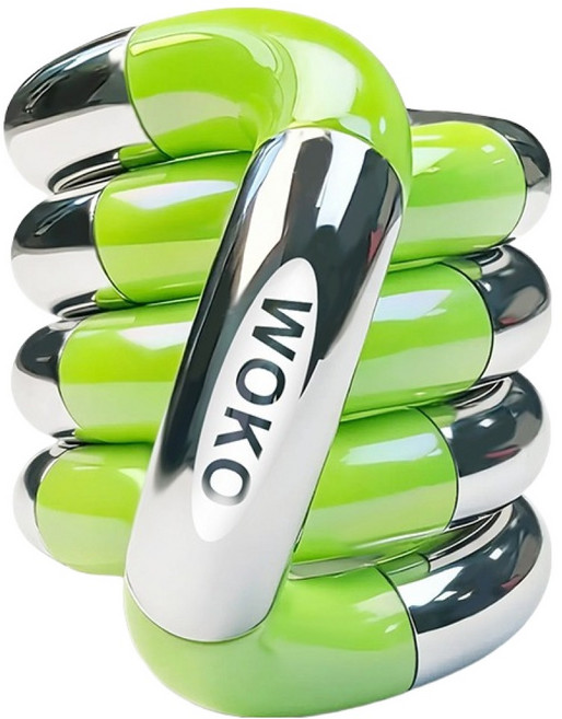 문구담 집중력 향상 손장난 피젯 토이, 44 트위스트 실버그린, 1개