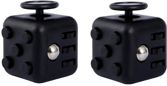 문구담 집중력 향상 손장난 피젯토이, 08 블랙, 2개