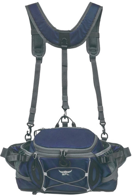 韓國 BUFFALO NEW LUMANO 登山小型腰包 8L, 海軍藍