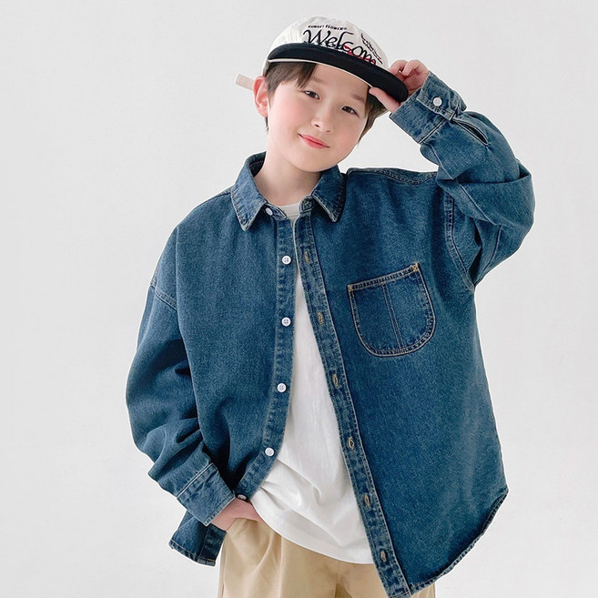 BerryCloset Oversize版型 Maison 牛仔棉質襯衫