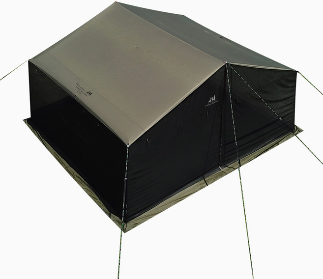 홀리데이코리아 마그네틱 메시스크린 캠핑 렉타 타프, 브라운 카키