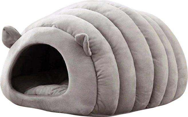 毛皇上 寵物毛毛蟲窩, 灰色, 1個