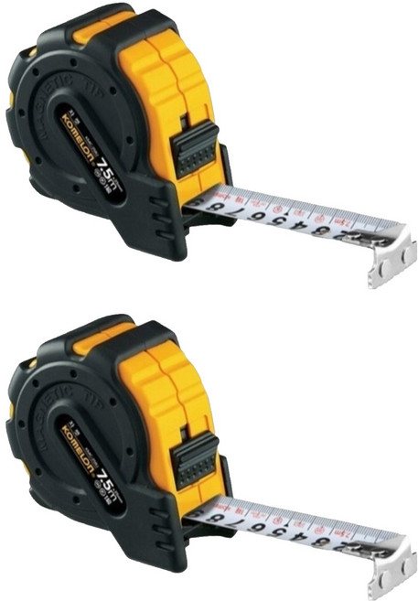 코메론 자켓 줄자 7.5m x 25mm KMC-25RJ, 2개