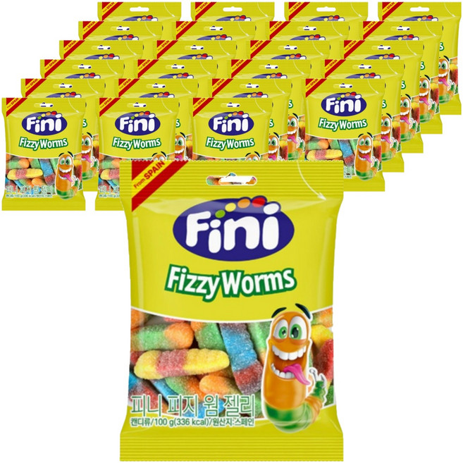 Fini 피지웜 젤리, 100g, 24개