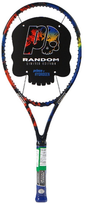 prince 2022 Hydrogen 隨機 100 網球拍 300g 16x19 G2 4(1/4), 黑色 + 多色, 1個, Random 300