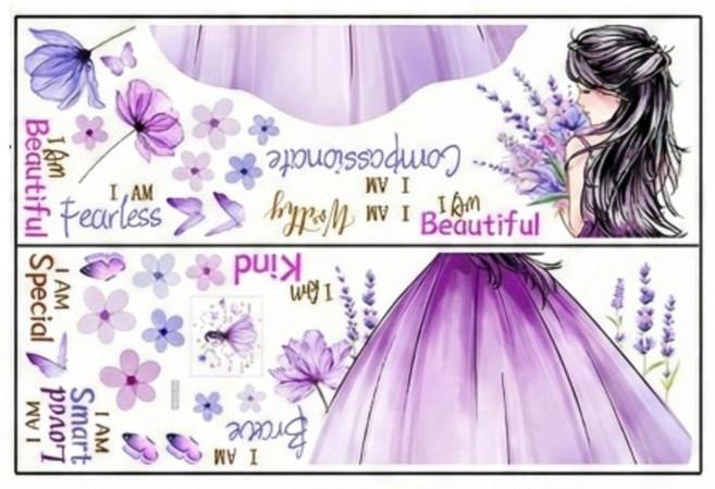 ROI라이프 수채화감성 데코 벽스티커, Type 04