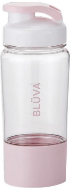 블루바 눈금표시 트라이탄 투웨이 원터치 컵보틀, 핑크, 1개, 300ml