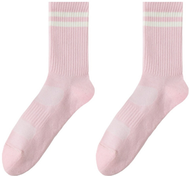 노이원 여성용 전문 러닝양말, 핑크, 2세트