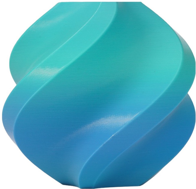 Bambu Lab 線材 線圈型 1kg, PLA 基本漸層, 海洋到草地 (10902)