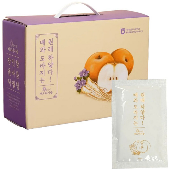 힘가네 도라지 배즙, 80ml, 40개