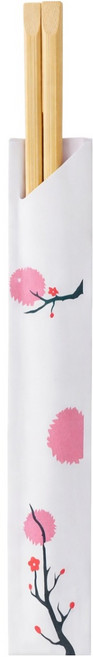 Bloom at home 日式韓式便當用高級型筷子半包裝櫻花24cm, 50個, 1入