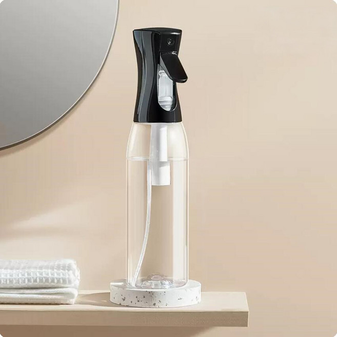 앞날창창 다용도 미세 분사 스프레이 공병 용기 500ml, 블랙투명, 1개