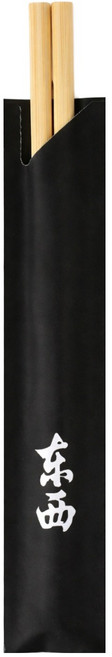 블룸엣홈 일식 한식 도시락용 고급형 젓가락 반포장 검정 24cm, 50개, 1개입