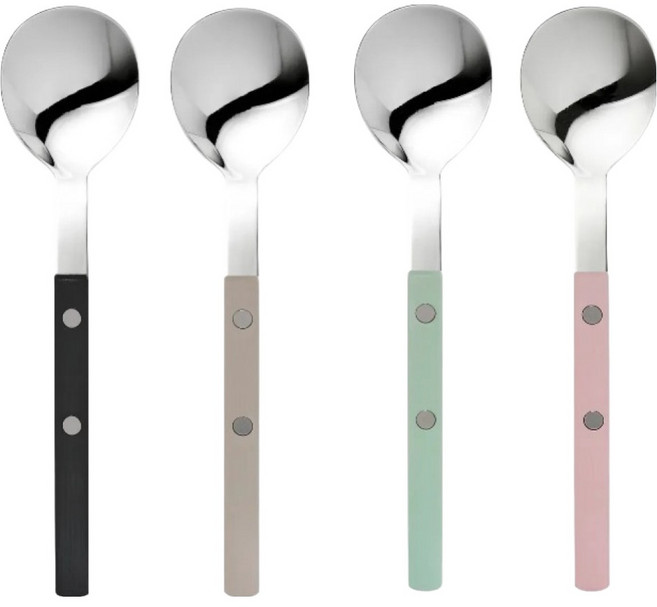 보겐 미네뜨 티스푼 4종 세트, 1세트, 블랙 + 베이지 + 멜론 + 핑크