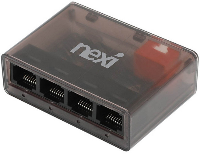 넥시 5포트 기가비트 스위칭허브 반투명, 1개, NX-SG1005M