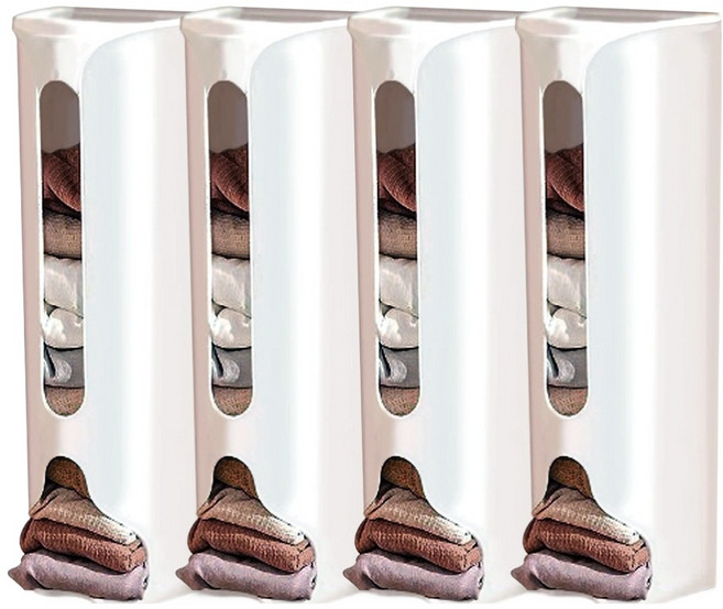 아케이바이 공간활용 속옷보관함, 4개, 화이트