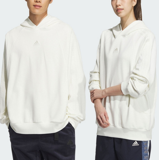 adidas 愛迪達 男女通用保暖連帽T恤 JI6635