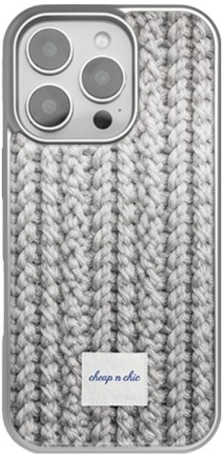 Chippin' Chick Case 軟毛衣 銀色環氧樹脂防撞手機殼