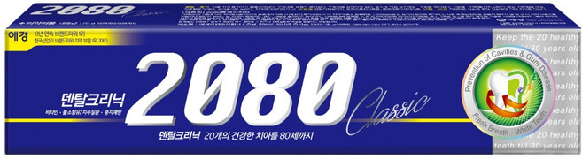 2080 클래식 치약, 170g, 1개입, 1개