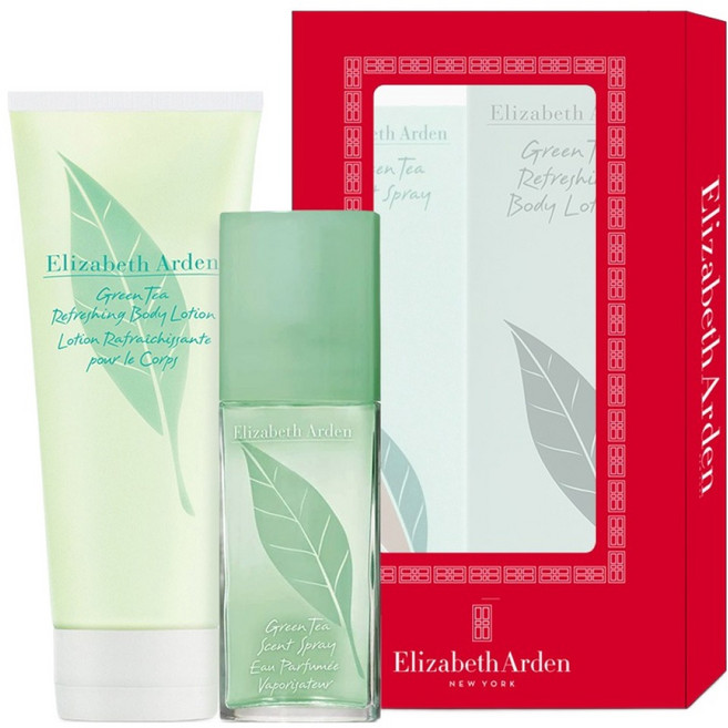 엘리자베스아덴 그린티 센트스프레이 30ml + 바디로션 100ml 세트, 1세트
