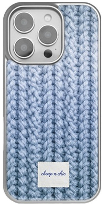 칩앤칙케이스 소프트 스웨터 실버 에폭시 범퍼 휴대폰 케이스