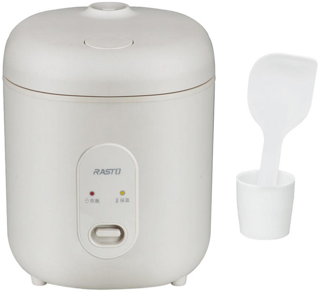 RASTO AP6 0.8L 不沾塗層 電子鍋 美型 300W 自動保溫 一鍵操作 BSMI認證 白色