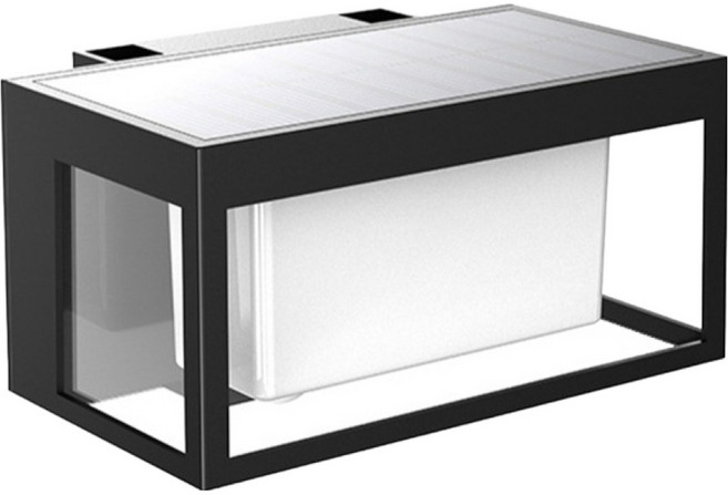 21세기트랜드 그라가스 인체감지 외벽 야외 생활방수 태양광 LED 벽부등, 화이트