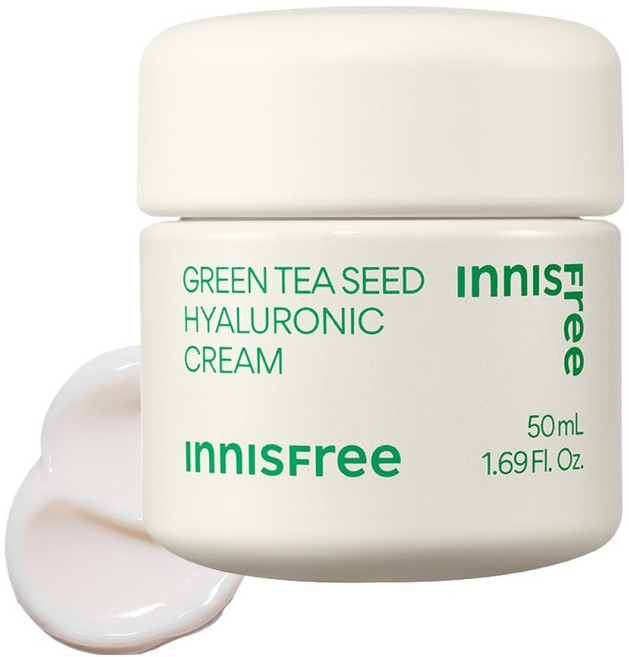 [비건뷰티] 이니스프리 그린티 씨드 히알루론산 고수분 크림, 50ml, 1개