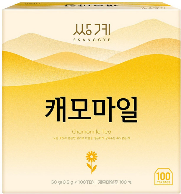 쌍계명차 캐모마일, 500mg, 1개, 100개입