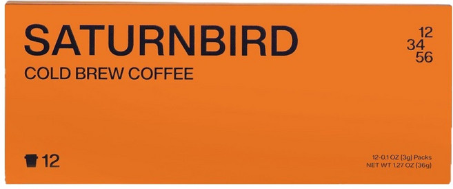 Saturnbird Number系列冷萃咖啡 No 1~6 6款 x 2入組 Sent with love, 1套, 3g, 12