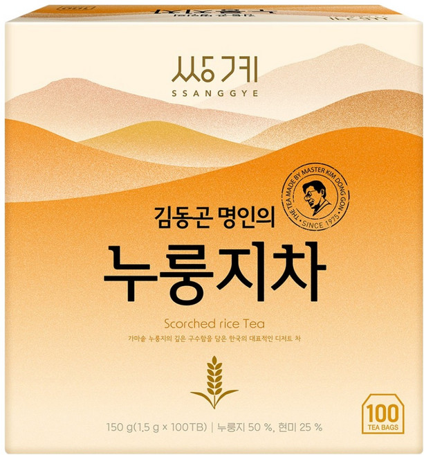 쌍계명차 누룽지차, 1.5g, 1개, 100개입