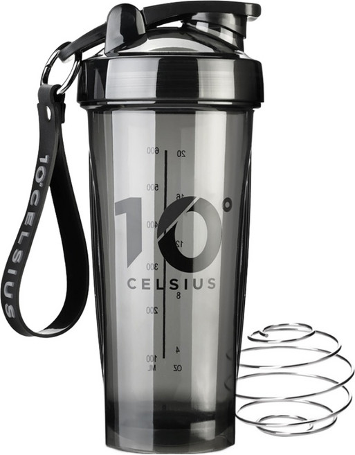 10도씨 트라이탄 블렌딩 쉐이커보틀, 블랙, 600ml, 1개