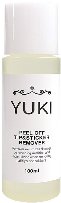 유키 필오프 네일팁 앤 네일스티커 리무버, 100ml, 1개