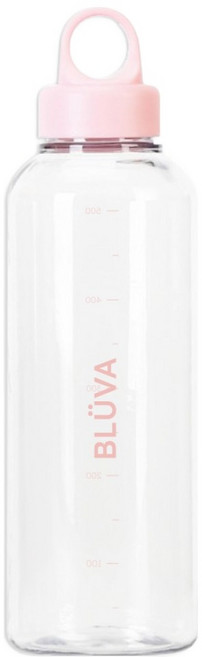 블루바 눈금표시 트라이탄 링캡 밀크 보틀, 핑크, 1개, 530ml