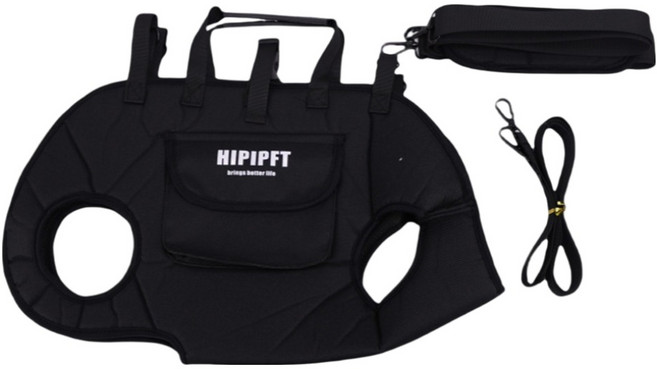 레드퍼피 슈트펫 이동가방, 블랙, 1개