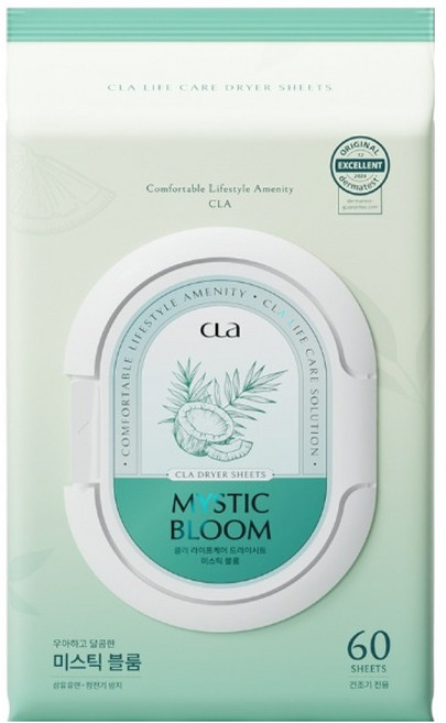 CLA CLA 高濃縮香氛烘衣紙 神秘花開, 1個, 60入