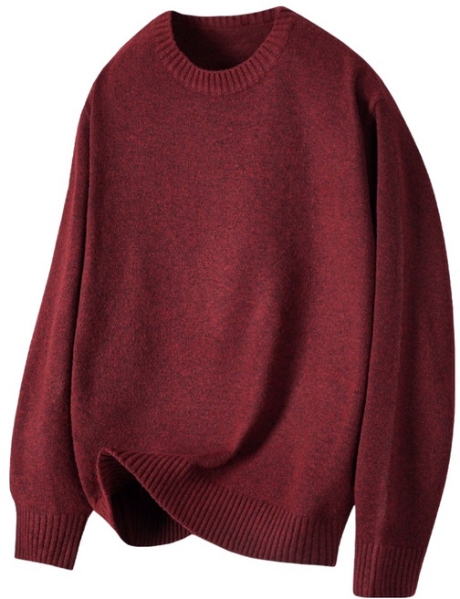 제이에이치스타일 남성용 소프트 울 라운드 니트 UYROK732