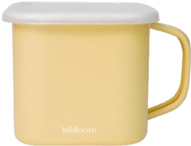 인블룸 인덕션 법랑 냄비 1.4L, 옐로우, 1개, 14cm