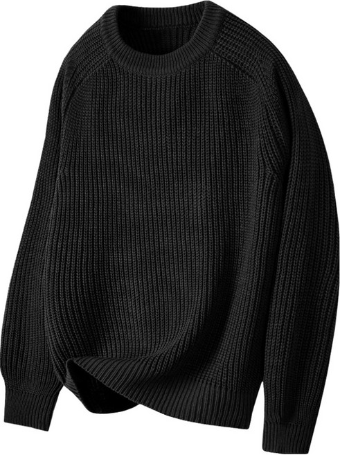 제이에이치스타일 남성용 크롭 하찌 라운드 니트 UYROK733