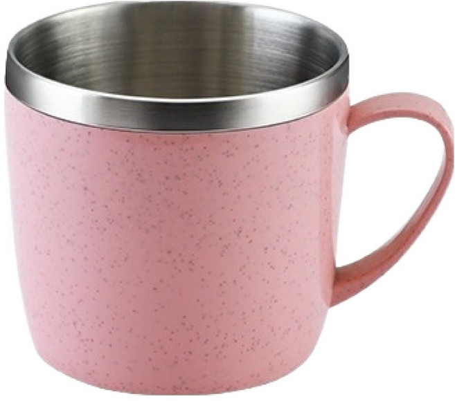 티리티티 유아용 304 스테인리스 물컵, 핑크, 1개, 210ml