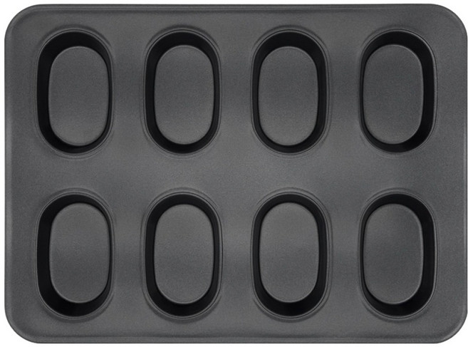 아노마드 논스틱 오발틀 팬 8구 블랙, 1개