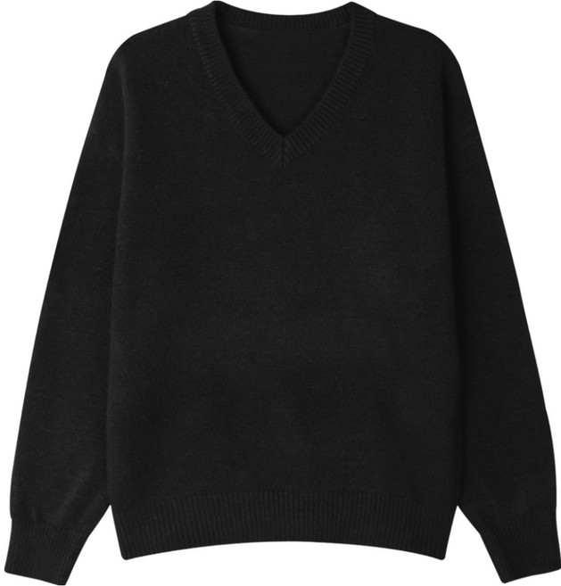 제이에이치스타일 남성용 소프트 울 브이넥 크롭 니트 UYROK734