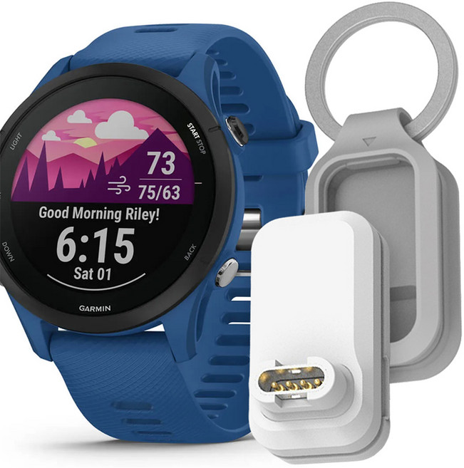 SPACE SHIELD Garmin 智慧手錶 USB C 臂式 O型環 便攜式 充電器, 灰色, 1個