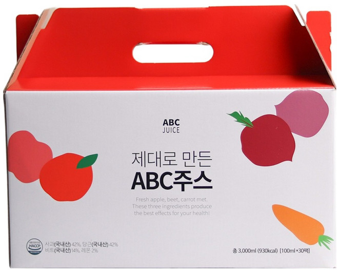 김재식헬스푸드 제대로 만든 ABC주스, 100ml, 30개