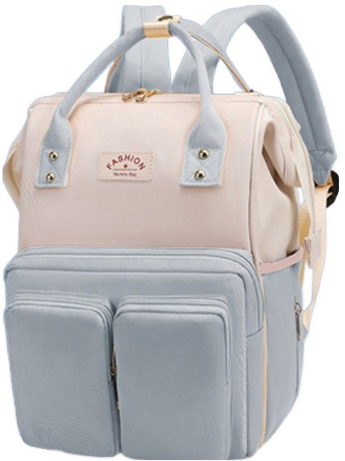 GUNU 대용량 피크닉 등산 보온 보냉 이유식 기저귀 가방, 로맨스블루, 1개