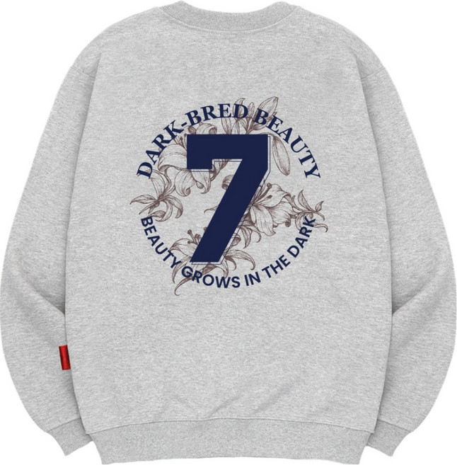 엘라모 남녀공용 세븐블룸 맨투맨