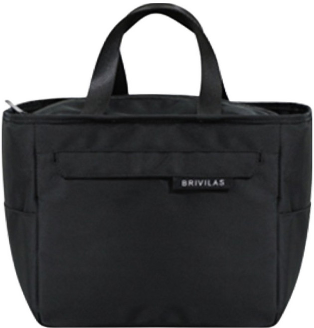 GUNU 보온 보냉 직장인 방수 도시락 수납 가방, 1개, 블랙